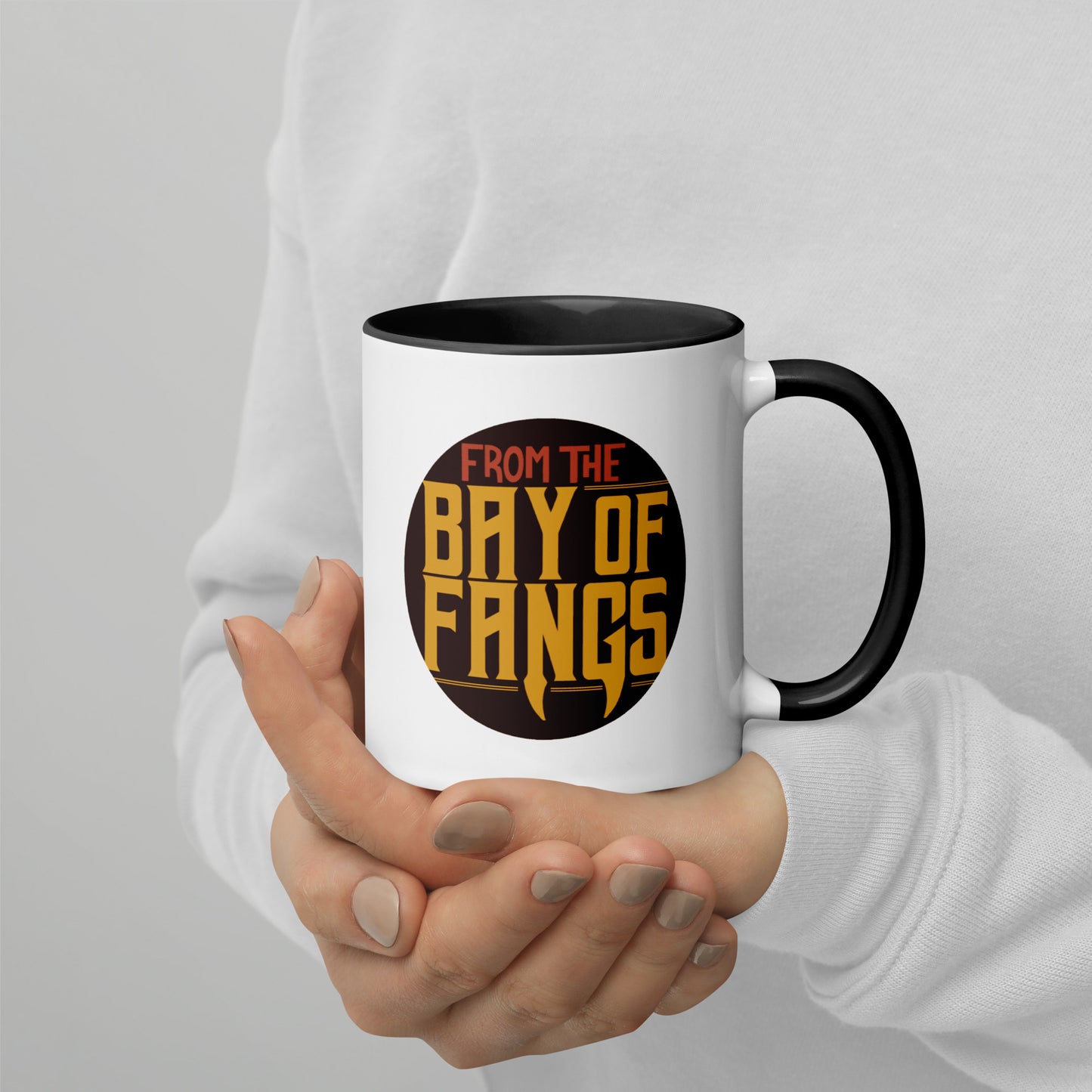 Black Gold and Red Mug | From the Bay of Fangs