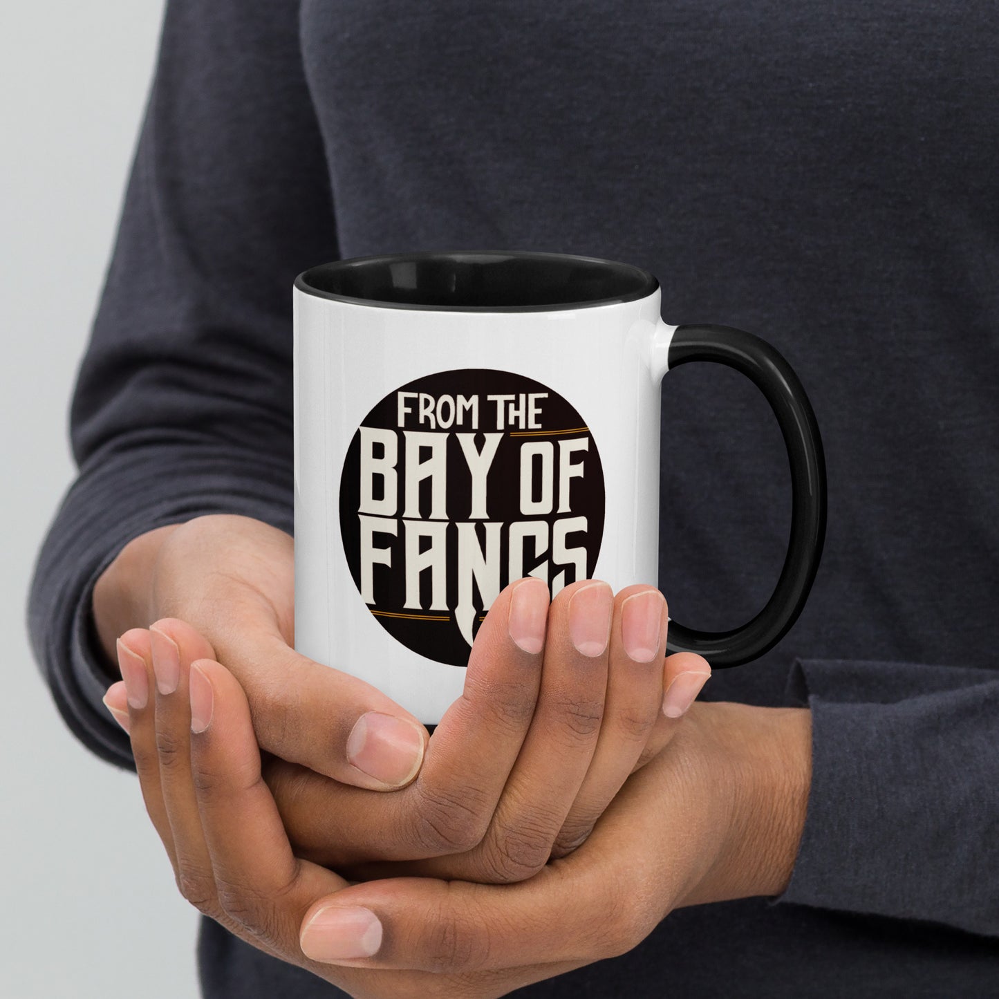 Black White and Gold Mug | From the Bay of Fangs